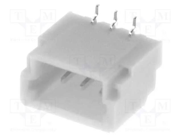 Tomada, fio-placa, macho, SH,SR, 1mm, PIN: 3, SMT.