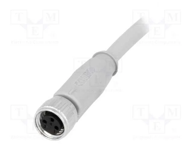 Conector: M8, Compr: 3m, f&ecirc;mea, PIN: 3, simples, .