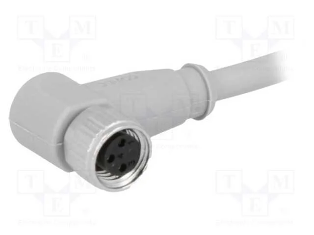 Conector: M8, 3m, f&ecirc;mea, PIN: 3, angulares 90, co.