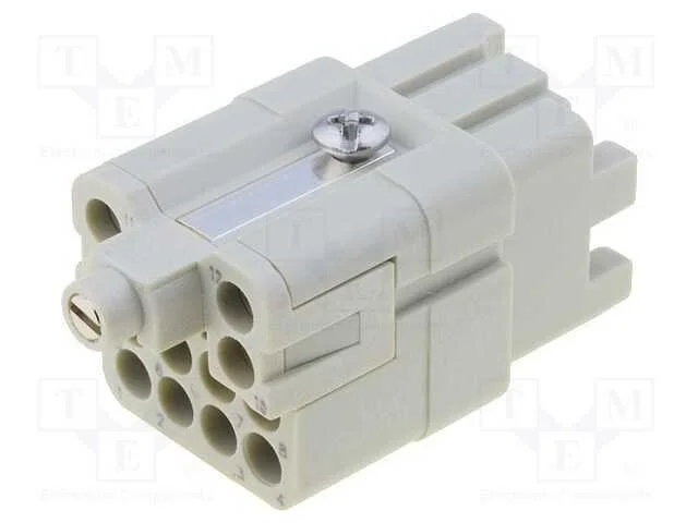 Conector: Hdc, Inserto de Contatos, F&ecirc;mea, Cq, Pin: 13(12+1), 12+Pe