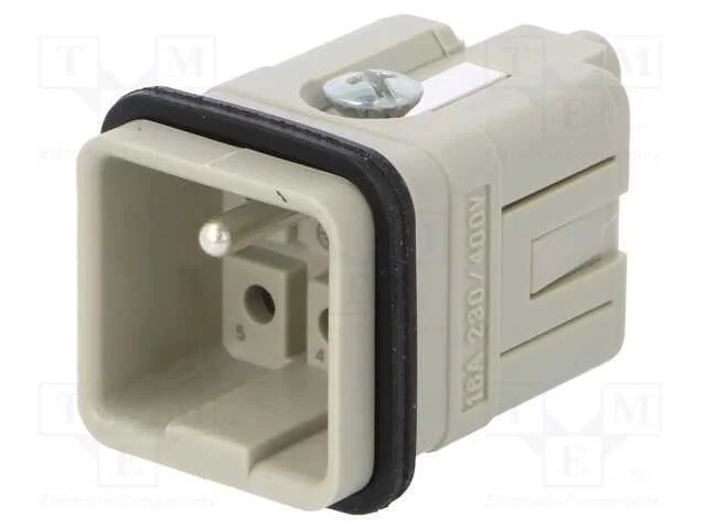 Conector: HDC, inserto de contatos, macho, CQ, PI.