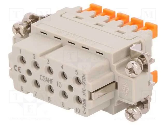 Conector: HDC, f&ecirc;mea, CSAH, PIN: 10, 10+PE, taman.
