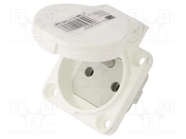 Conector: de Alimenta&ccedil;&atilde;o, Tomada, 2p+Pe, 250vac, 16a, Branca, Pin: 3