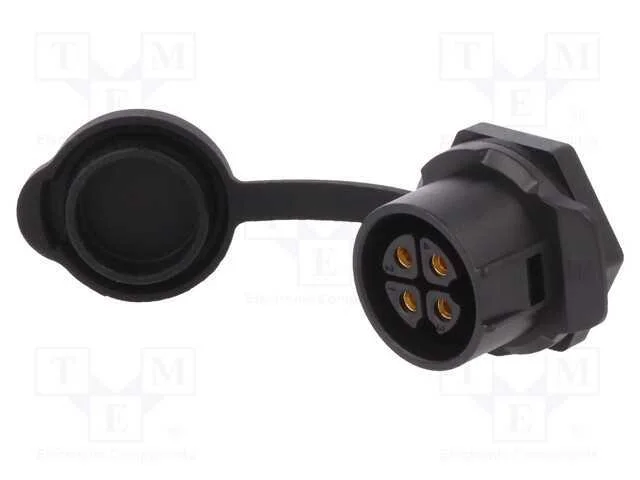 Conector: Redondos, Tomada, Tamanho 20, 02, F&ecirc;mea, Pin: 4, Ao Trinco