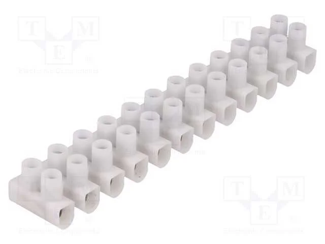 Bloco Terminal, Terminal Parafusado, 1,5&divide;6mm2, 450v, Faixas: 12