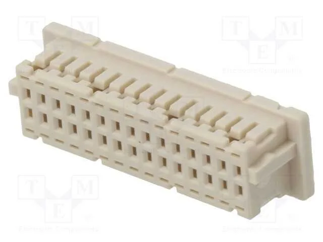 Ficha, fio-placa, f&ecirc;mea, DF20, 1mm, PIN: 30, sem .