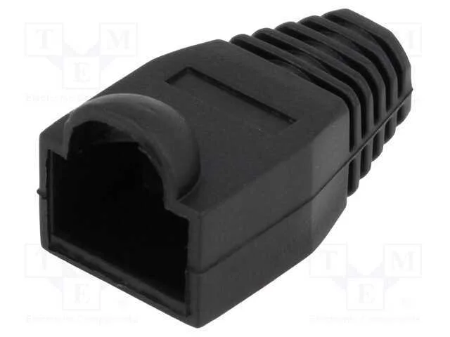 Revestimento de Pino Rj45, 6,5mm, Preta