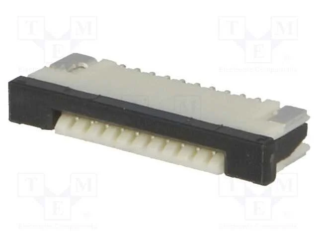 Conector: Ffc/Fpc, Horizontais, Pin: 10, Contactos Inferiores,Zif