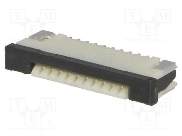 Conector: Ffc/Fpc, Horizontais, Pin: 10, Contactos Inferiores,Zif