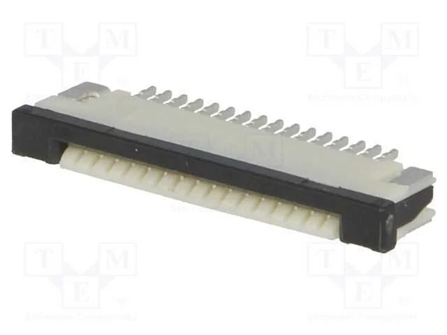 Conector: Ffc/Fpc, Horizontais, Pin: 16, Contactos Superiores,Zif