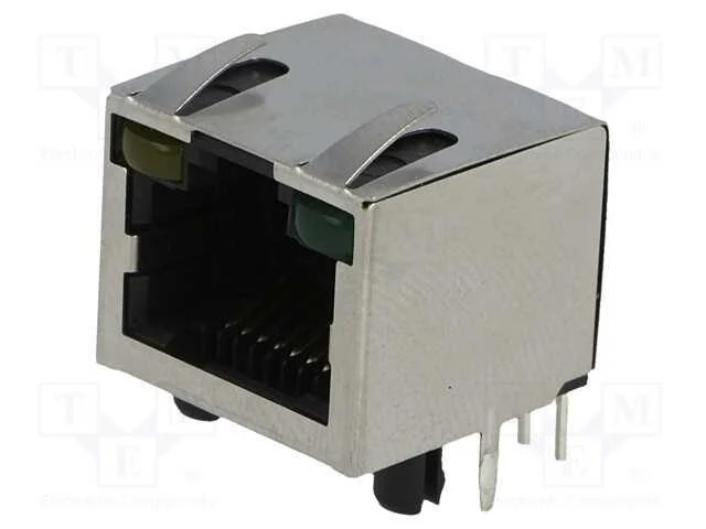 Tomada, Rj45, Cat: 5, Blindadas,Com D&iacute;odo Led, Sistema: 8p8c, Tht