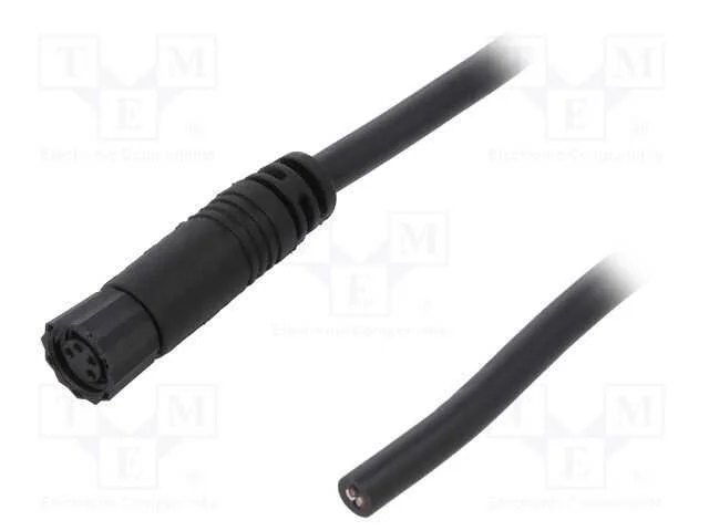 Conector: M8, 2m, f&ecirc;mea, PIN: 4, simples, ficha, .