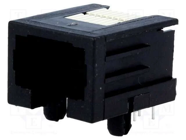 Tomada, RJ45, PIN: 8, Cat: 3, de perfil baixo, Si.