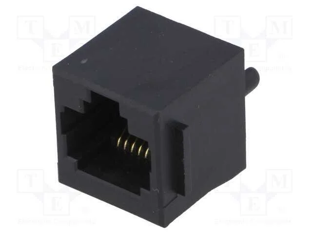 Tomada, Rj45, Pin: 8, com o Bloqueio Painel Stop, Poli&eacute;ster, Tht
