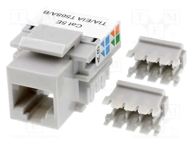 Tomada, Rj45, Pin: 8, Sistema: 8p8c, Keystone,Para Painel, Idc