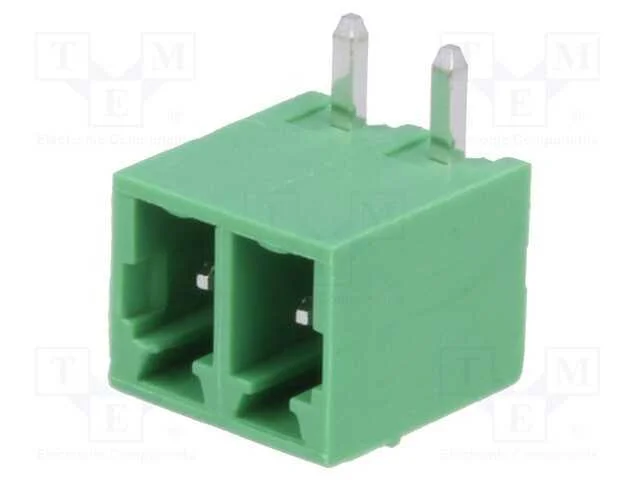 Bloco Terminal Separ&aacute;vel, 3,81mm, Faixas: 2, Angulares 90, Macho