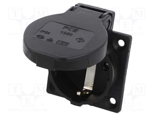 Conector: de Alimenta&ccedil;&atilde;o, Tomada, 2p+Pe, 250vac, 16a, Preta, Pin: 3