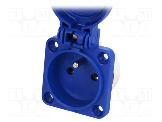 Conector: de Alimenta&ccedil;&atilde;o, Tomada, 2p+Pe, 250vac, 16a, Azul, Pin: 3
