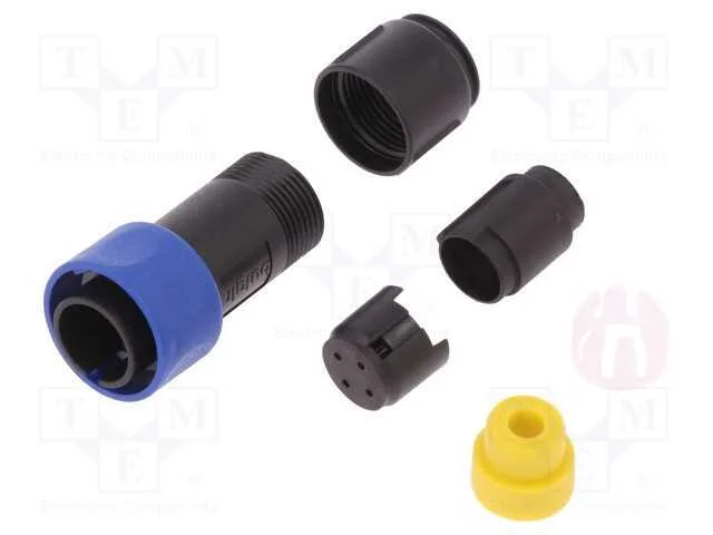Conector: Redondos, Ficha, Macho, Pin: 4, Sem Contactos, com Cabo