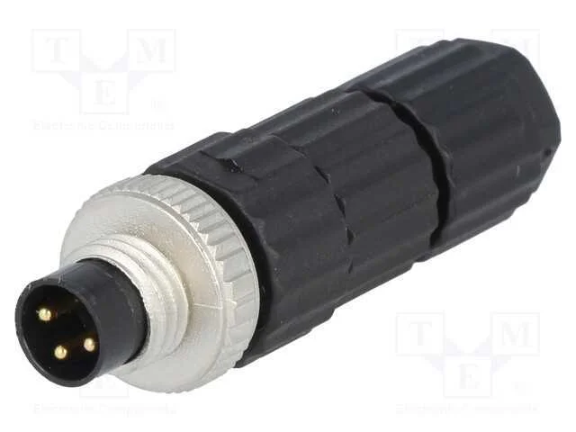 Conector: M8, macho, PIN: 3, simples, com cabo, f.