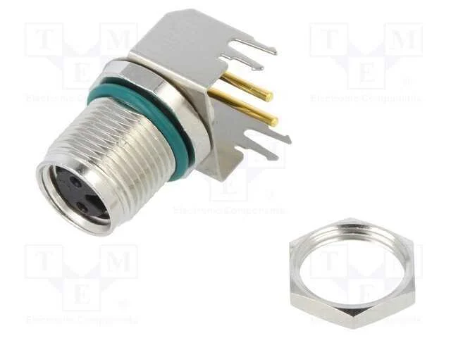 Conector: M8, f&ecirc;mea, PIN: 2, angulares 90, para P.