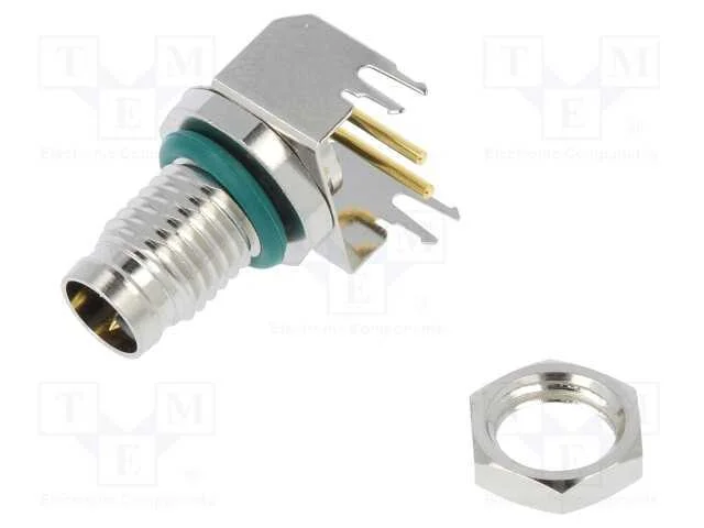 Conector: M8, Macho, Pin: 2, Angulares 90, para Pcb, Tomada, 4a