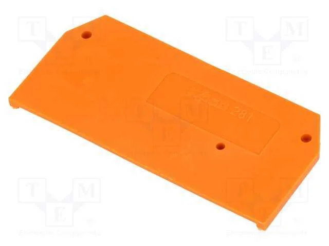 Placa Extrema/ de Separa&ccedil;&atilde;o, 281, Laranja, Aperto.