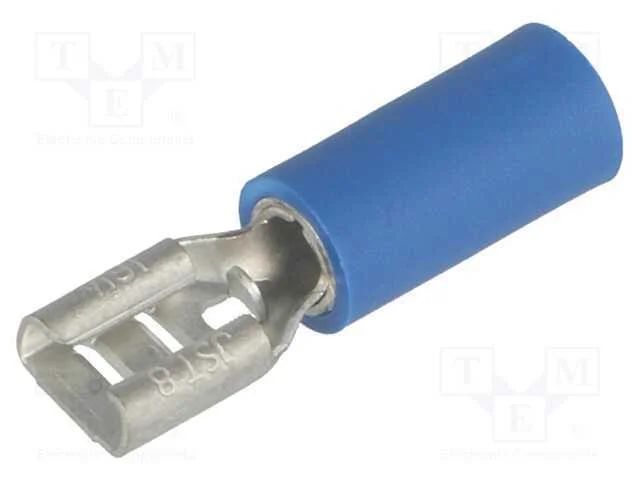 Conetor: Plano, 4,8mm, 0,8mm, Macho, 1&divide;2,5mm2, Cerrar, com Cabo