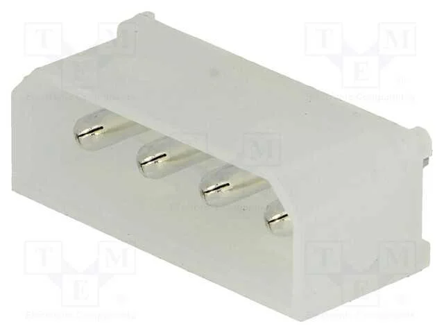 Tomada, Fio-Placa, Macho, Pin: 4, Tht, 6a, 250vdc, 5,08mm, Simples