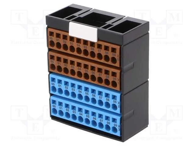Conector: bloco de distribui&ccedil;&atilde;o, faixas: 2, bra&ccedil;a.