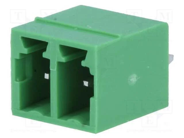 Bloco terminal separ&aacute;vel, 3,81mm, faixas: 2, simp.