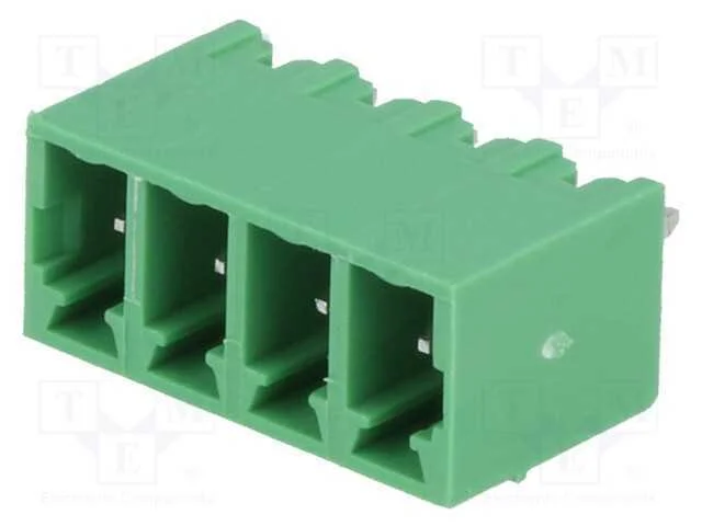 Bloco Terminal Separ&aacute;vel, 3,81mm, Faixas: 4, Simples, Tomada, Tht