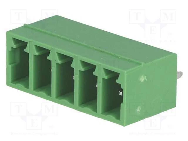 Bloco Terminal Separ&aacute;vel, 3,81mm, Faixas: 5, Simples, Tomada, Tht