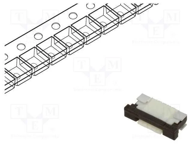 Conector: Ffc/Fpc, Horizontais, Pin: 4, Zif, Smt, 50v, 0,4a, -25&divide;85c