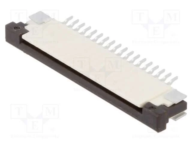 Conector: Ffc/Fpc, Horizontais, Pin: 18, Zif, Smt, 50v, 0,4a, H: 2,5mm