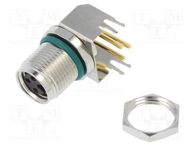 Conector: M8, F&ecirc;mea, Pin: 3, Angulares 90, Tomada, 4a, Ip68, 60v