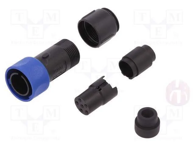 Conector: Redondos, Ficha, F&ecirc;mea, Pin: 6, Sem Contactos, com Cabo