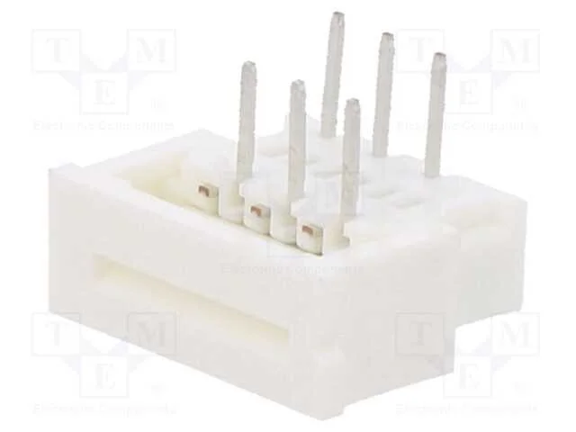 Conector: Ffc/Fpc, Angulares 90, Pin: 6, Tht, Easy-On, 200v, 1a