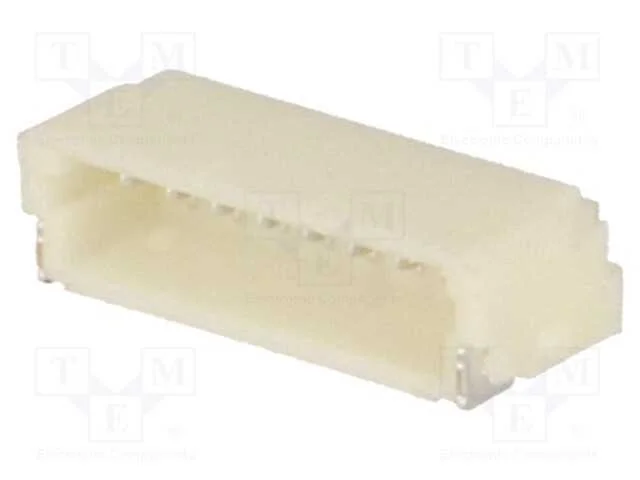 Tomada, Fio-Placa, Macho, 1mm, Pin: 8, Smt, 50v, 1a, Estanhado, 20mo