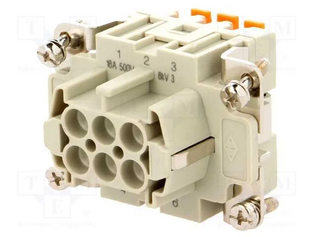 Conector: HDC, inserto de contatos, f&ecirc;mea, CSH, P.