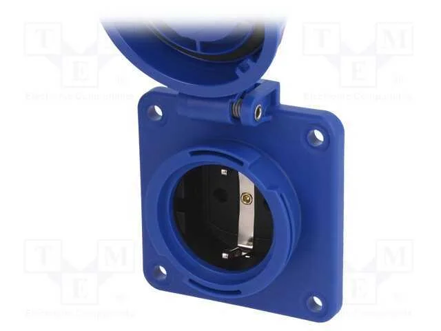 Conector: de Alimenta&ccedil;&atilde;o, F&ecirc;mea, Tomada, 2p+Pe, 250vac, 16a, Azul