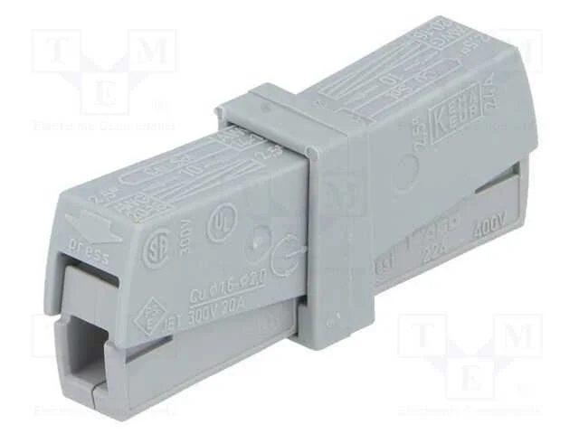 Conector r&aacute;pido, aperto de molas, 0,5&divide;2,5mm2, 400.