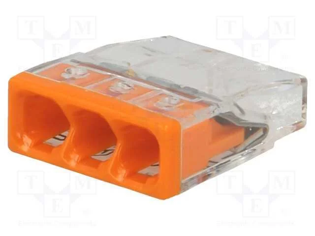 Conector R&aacute;pido, 2273, Aperto de Molas, 0,5&divide;2,5mm2, 450v, 24a