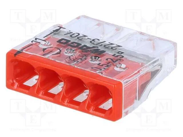 Conector r&aacute;pido, 2273, aperto de molas, 0,5&divide;2,5mm.