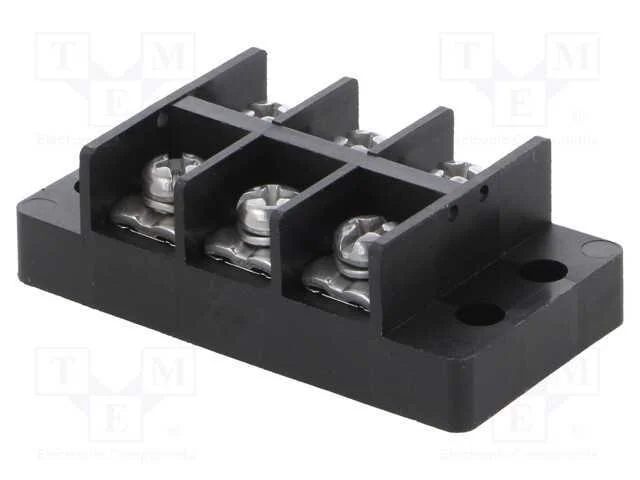 Bloco Terminal, Terminal Parafusado, 4mm2, 300v, 30a, Faixas: 3