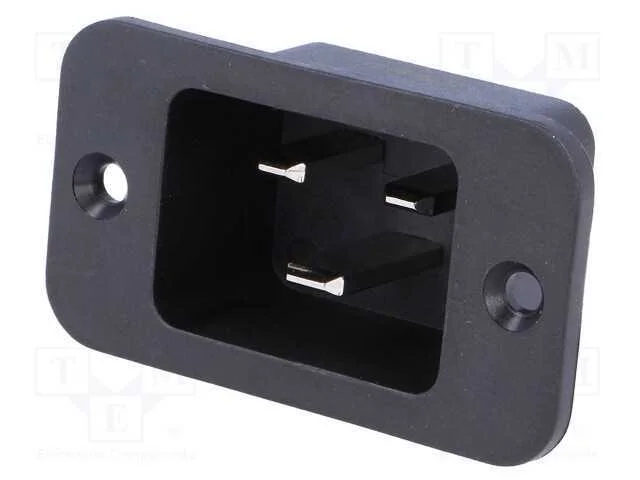 Conector: de alimenta&ccedil;&atilde;o, tomada, macho, 16A, 250.