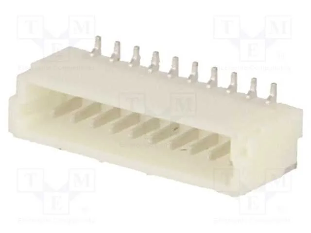 Tomada, Fio-Placa, Macho, 1mm, Pin: 10, Smt, 50v, 1a, Estanhado, 20mo