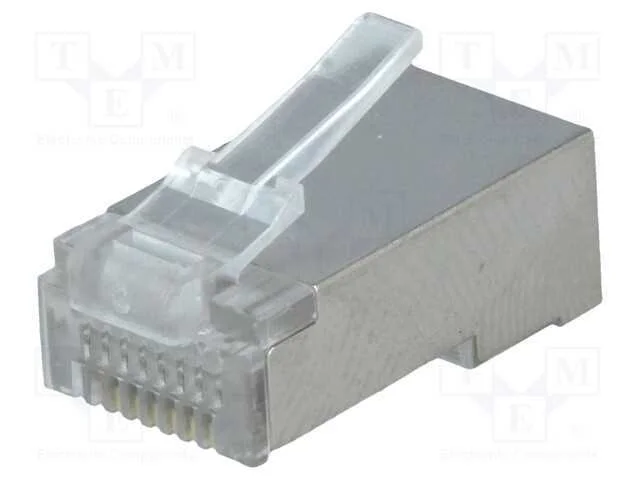 Ficha, Rj45, Pin: 8, Blindadas, Sistema: 8p8c, com Cabo, Idc,Cerrar