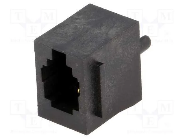 Tomada, Rj9, Pin: 4, com o Bloqueio Painel Stop, Poli&eacute;ster, Tht