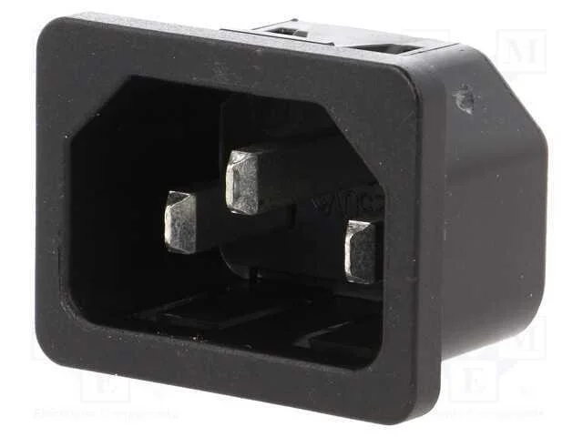 Conector: de Alimenta&ccedil;&atilde;o, Tomada, Macho, 10a, 250vac, Iec 60320